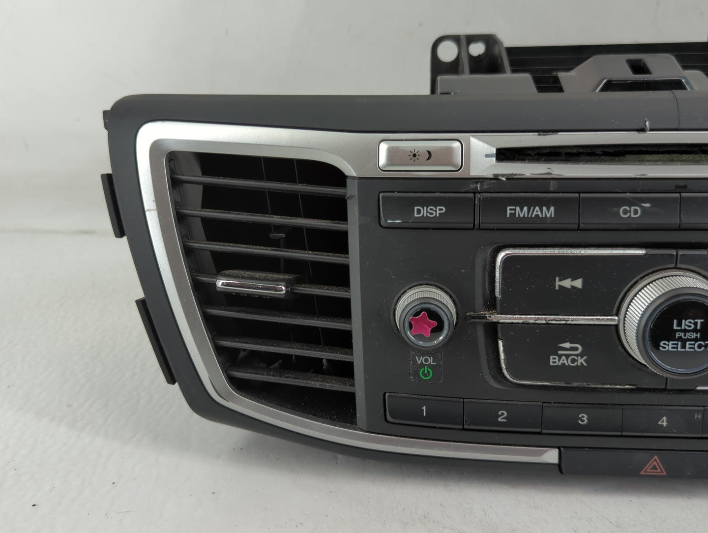2013-2015 Honda Accord Radio AM FM Cd Player Receiver Replacement P/N:39100=-T2A-A320 Fits Fits 2013 2014 2015 OEM Used Auto