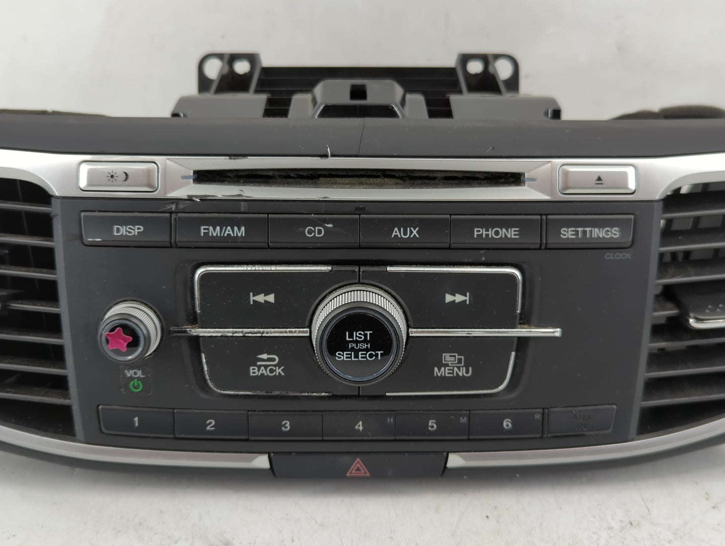2013-2015 Honda Accord Radio AM FM Cd Player Receiver Replacement P/N:39100=-T2A-A320 Fits Fits 2013 2014 2015 OEM Used Auto
