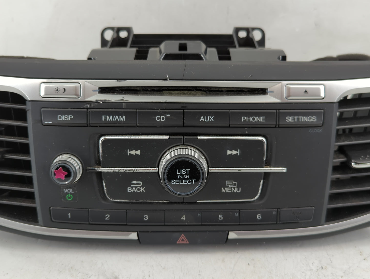 2013-2015 Honda Accord Radio AM FM Cd Player Receiver Replacement P/N:39100=-T2A-A320 Fits Fits 2013 2014 2015 OEM Used Auto