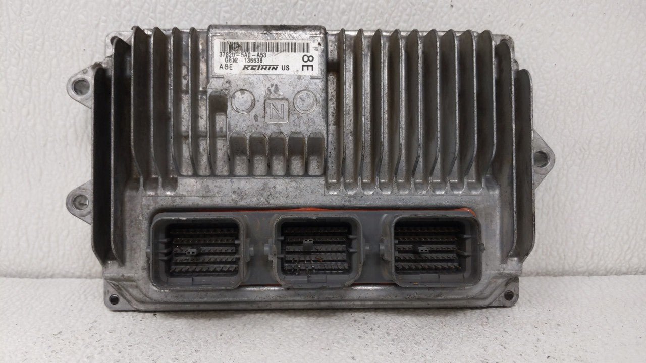 2015 Honda Accord PCM Engine Control Computer ECU ECM PCU OEM P/N:37820-5A0-A53 37820-5A0-A54 Fits OEM Used Auto Parts - Oem