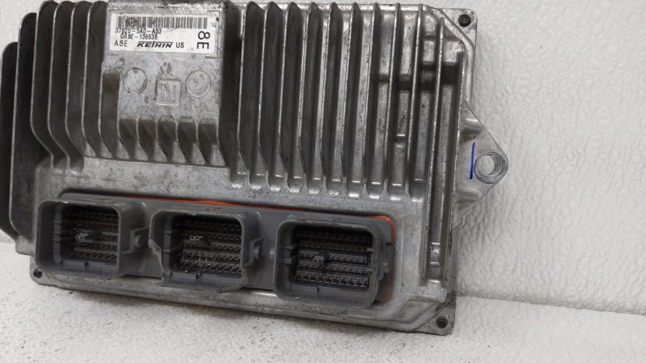 2015 Honda Accord PCM Engine Control Computer ECU ECM PCU OEM P/N:37820-5A0-A53 37820-5A0-A54 Fits OEM Used Auto Parts - Oem