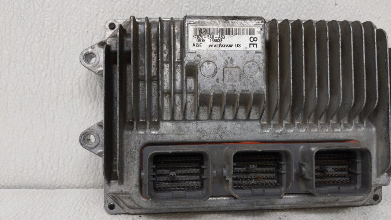 2015 Honda Accord PCM Engine Control Computer ECU ECM PCU OEM P/N:37820-5A0-A53 37820-5A0-A54 Fits OEM Used Auto Parts - Oem