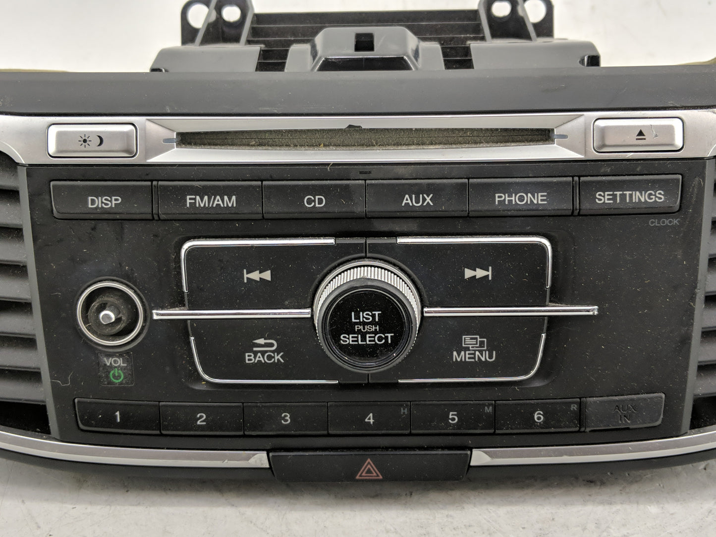 2013-2015 Honda Accord Radio AM FM Cd Player Receiver Replacement P/N:39100-T2A-A321 Fits Fits 2013 2014 2015 OEM Used Auto 