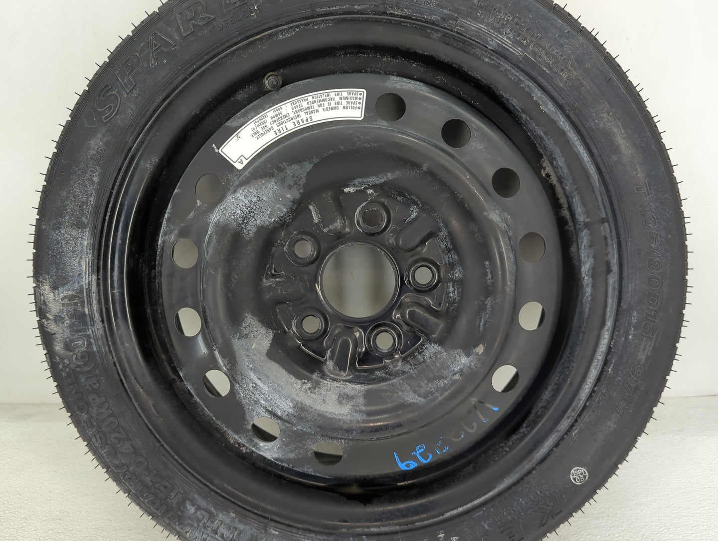 2013-2022 Honda Accord Spare Donut Tire Wheel Rim Oem - Oemusedautoparts1.com