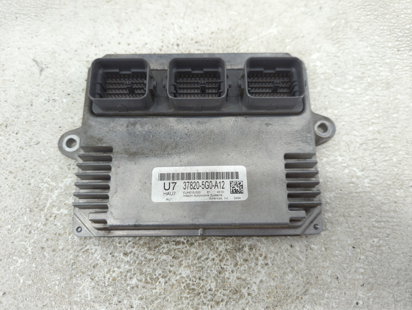 2015 Honda Accord PCM Engine Control Computer ECU ECM PCU OEM P/N:37820-5G0-A12 Fits OEM Used Auto Parts - Oemusedautoparts1
