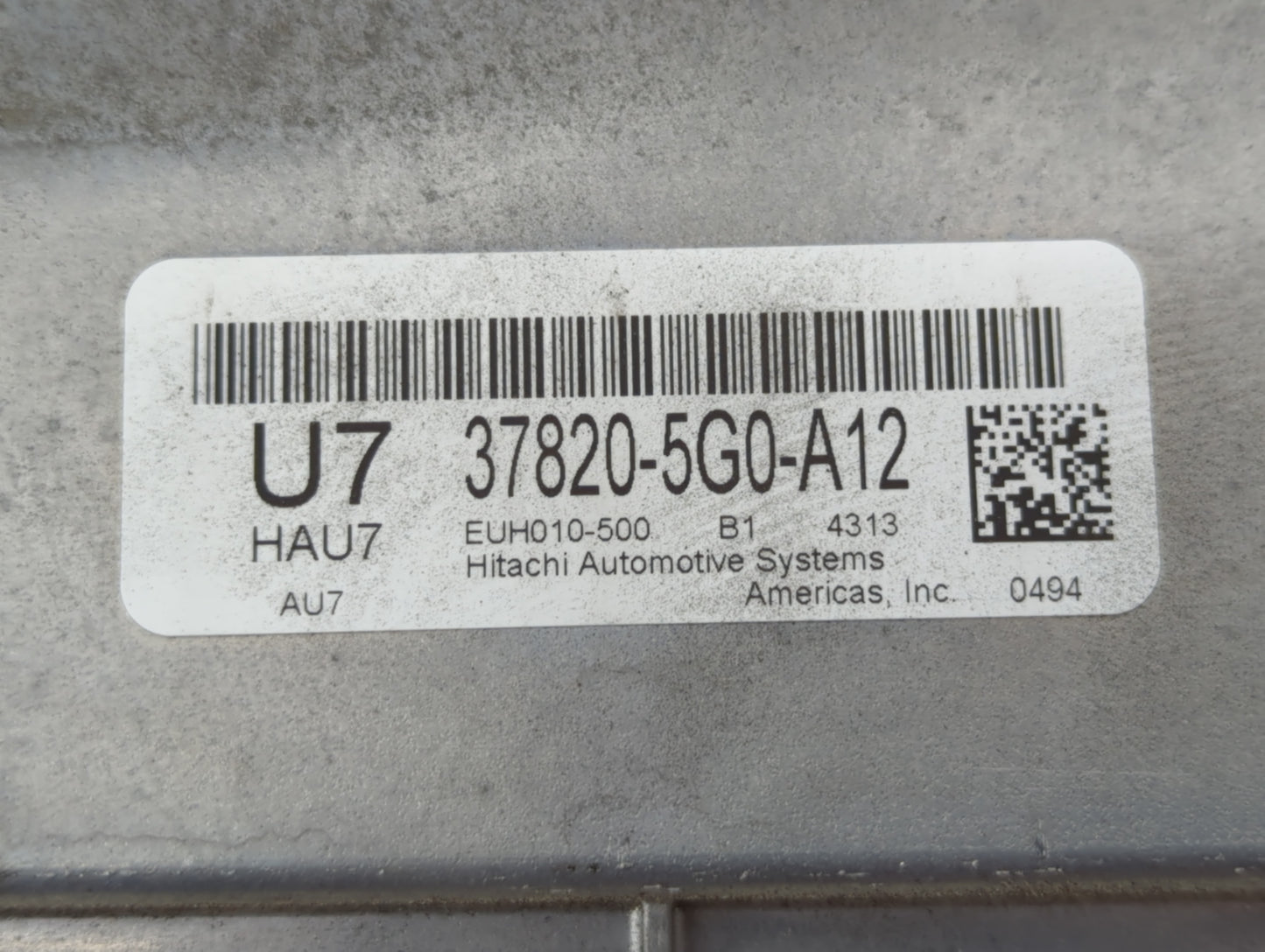 2015 Honda Accord PCM Engine Control Computer ECU ECM PCU OEM P/N:37820-5G0-A12 Fits OEM Used Auto Parts - Oemusedautoparts1
