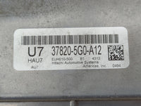 2015 Honda Accord PCM Engine Control Computer ECU ECM PCU OEM P/N:37820-5G0-A12 Fits OEM Used Auto Parts - Oemusedautoparts1