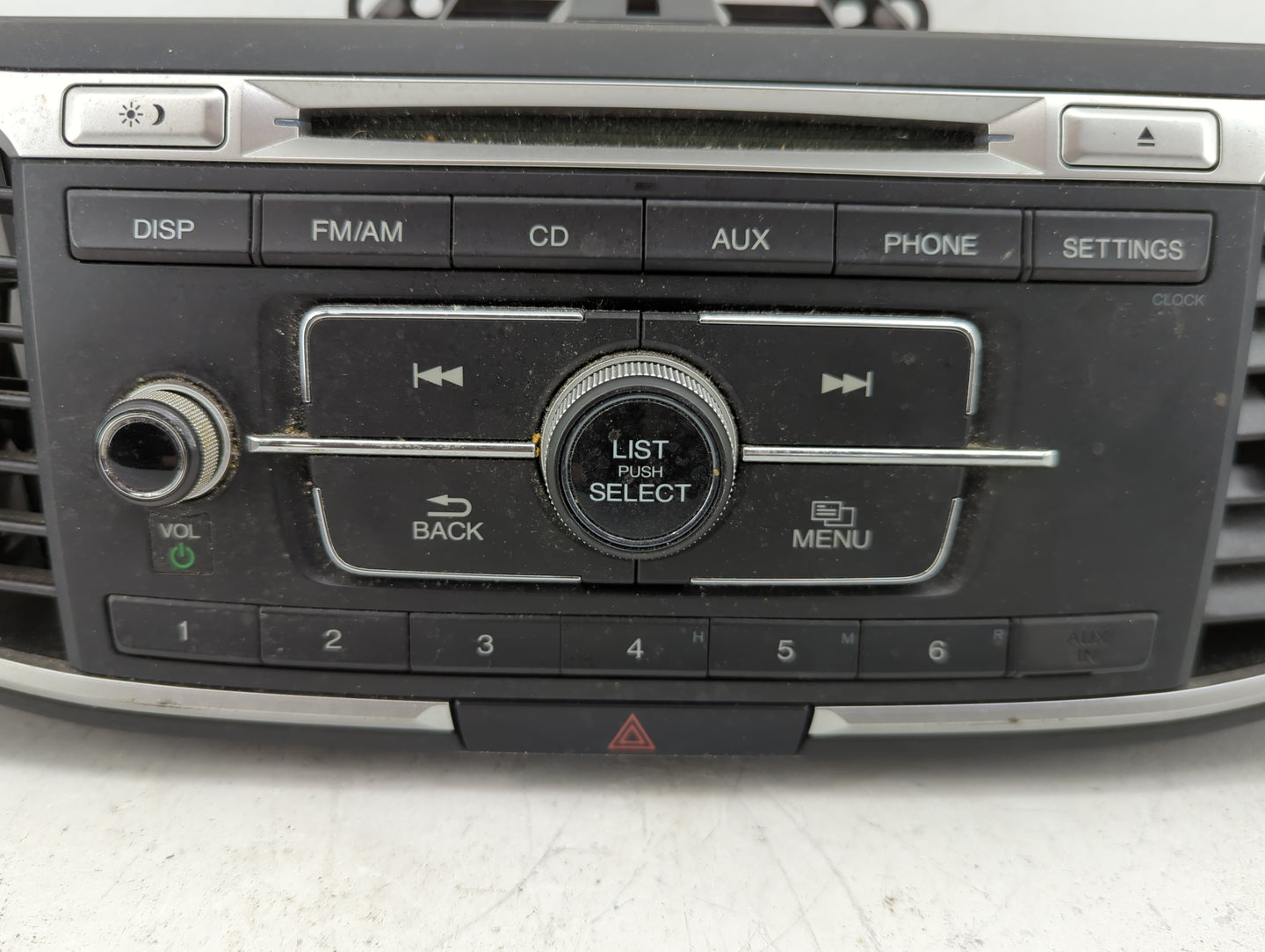 2013-2015 Honda Accord Radio AM FM Cd Player Receiver Replacement P/N:39100-T2A-A220 Fits Fits 2013 2014 2015 OEM Used Auto 