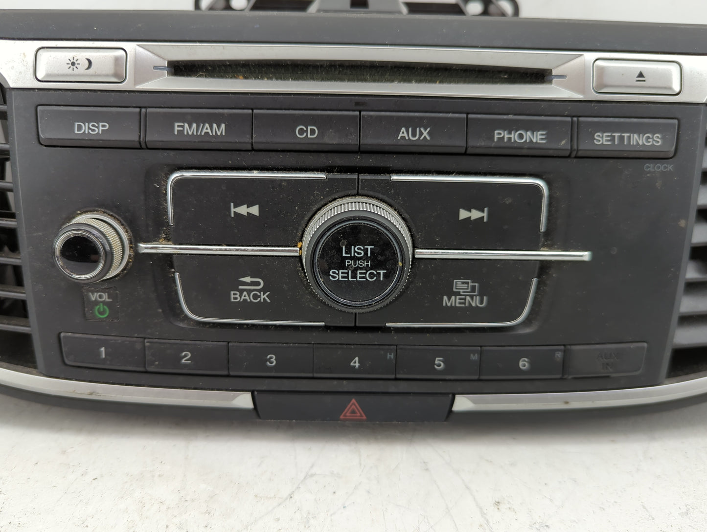 2013-2015 Honda Accord Radio AM FM Cd Player Receiver Replacement P/N:39100-T2A-A220 Fits Fits 2013 2014 2015 OEM Used Auto 