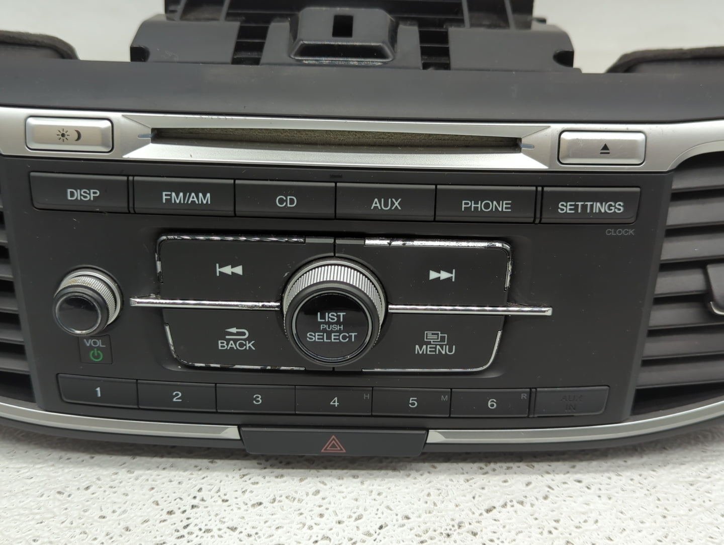 2013-2015 Honda Accord Radio AM FM Cd Player Receiver Replacement P/N:39100-T2A-A321 Fits Fits 2013 2014 2015 OEM Used Auto 