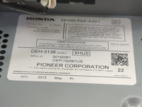 2013 Honda Accord Radio AM FM Cd Player Receiver Replacement P/N:39100-T2A-A321 Fits OEM Used Auto Parts - Oemusedautoparts1