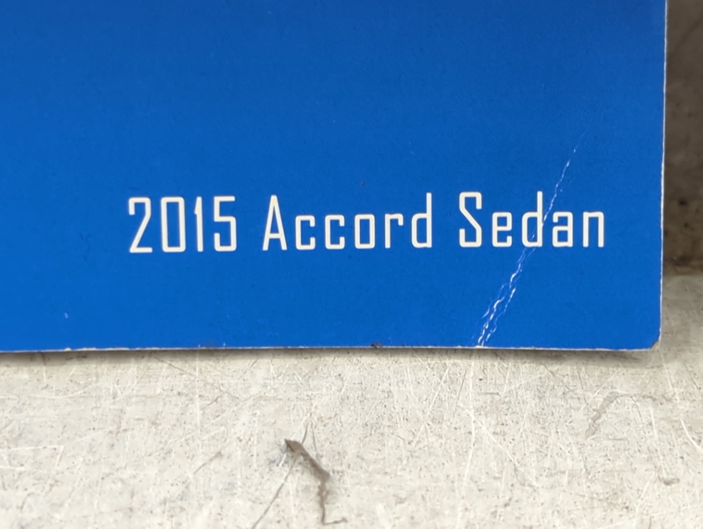 2015 Honda Accord Owners Manual Book Guide P/N:00X31-T2A-6200 31T2A620 OEM Used Auto Parts - Oemusedautoparts1.com