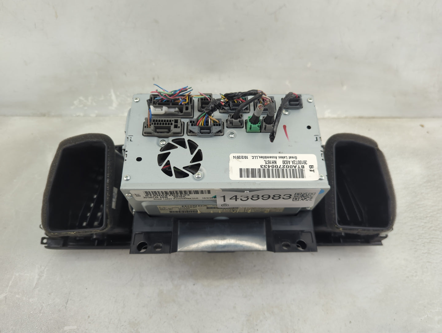 2013-2015 Honda Accord Radio AM FM Cd Player Receiver Replacement P/N:39100T2A A830 39101-T2A-A840-M1 Fits Fits 2013 2014 20