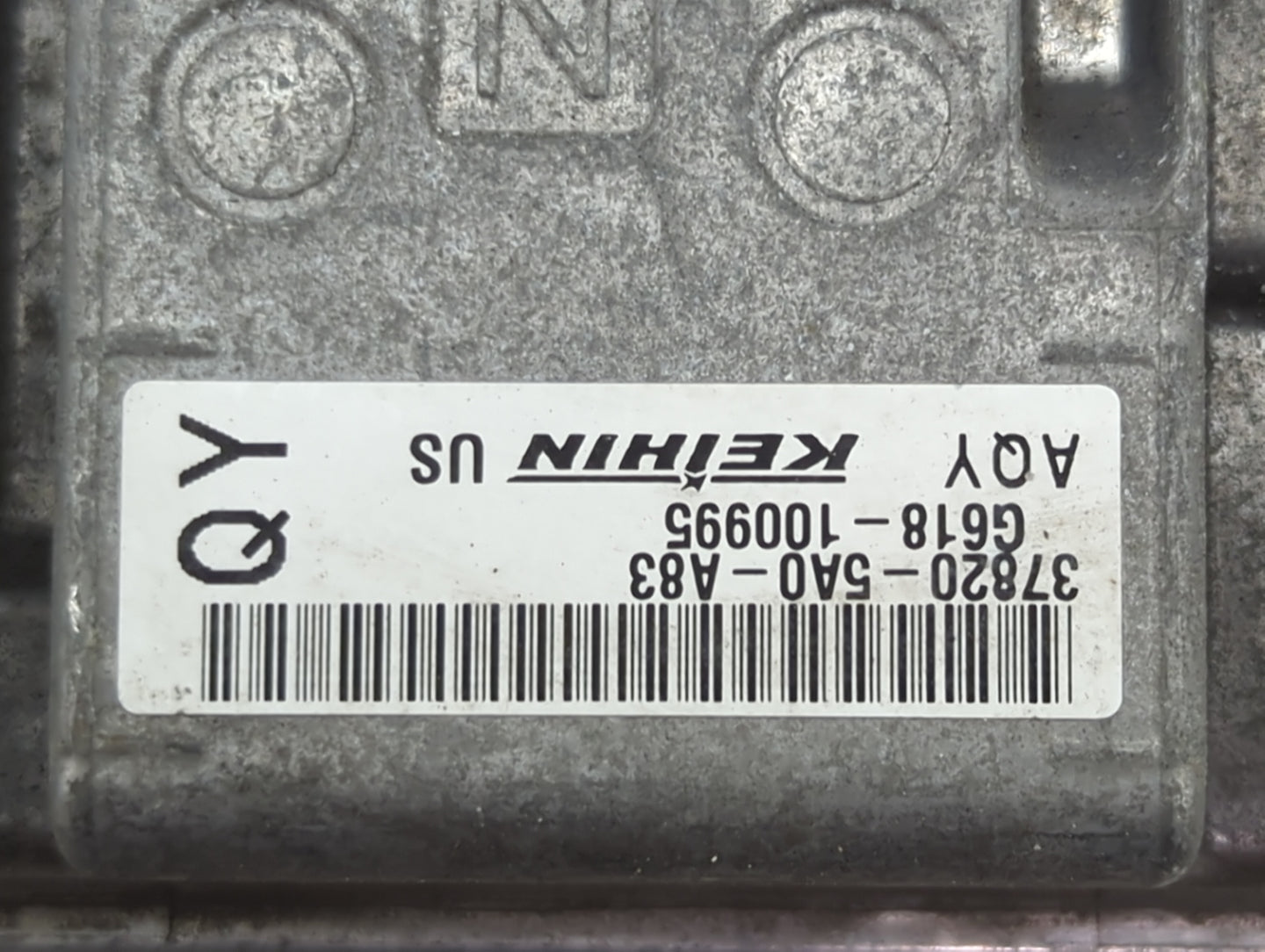 2015 Honda Accord PCM Engine Control Computer ECU ECM PCU OEM P/N:37820-5A0-A83 G618-100995 Fits OEM Used Auto Parts - Oemus