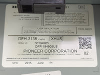 2013-2015 Honda Accord Radio AM FM Cd Player Receiver Replacement P/N:DEH-3138 AJDK070, 30194905 Fits Fits 2013 2014 2015 OE