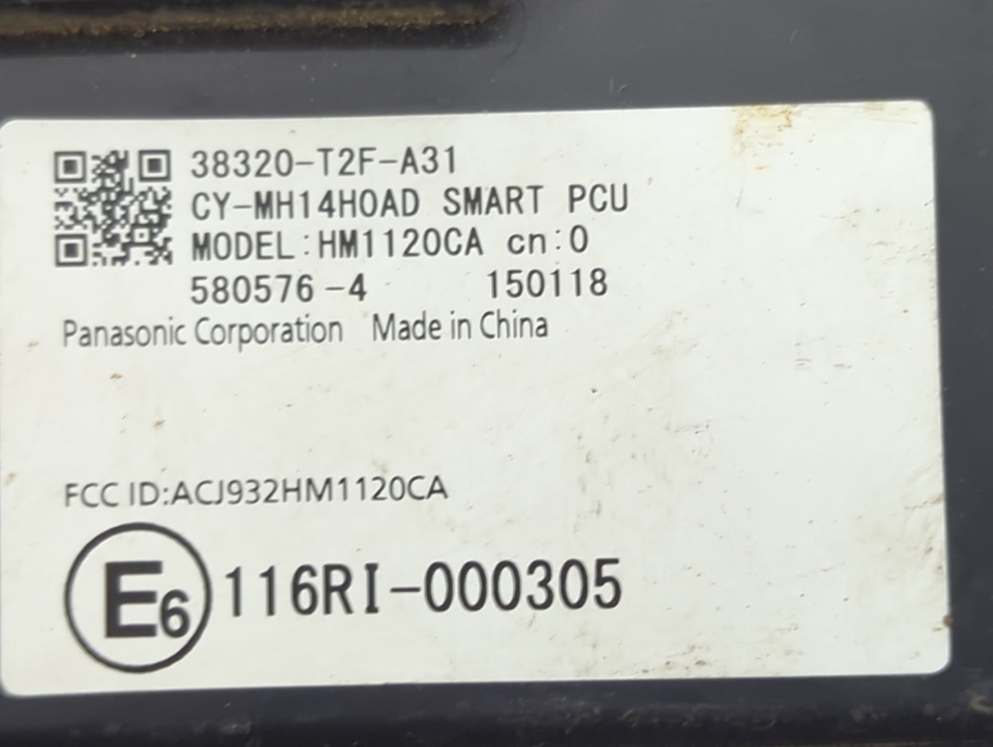 2015 Honda Accord Body Control Module Bcm Inner Cabin Fuse Box - Oemusedautoparts1.com