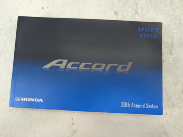 2015 Honda Accord Owners Manual Book Guide P/N:31T2A620 00X31-T2A-6200 OEM Used Auto Parts