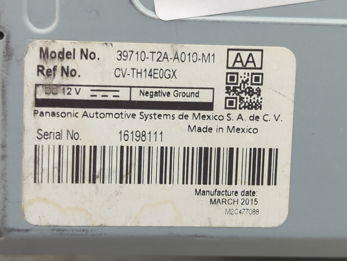 2013-2015 Honda Accord Information Radio Display Screen - Oemusedautoparts1.com