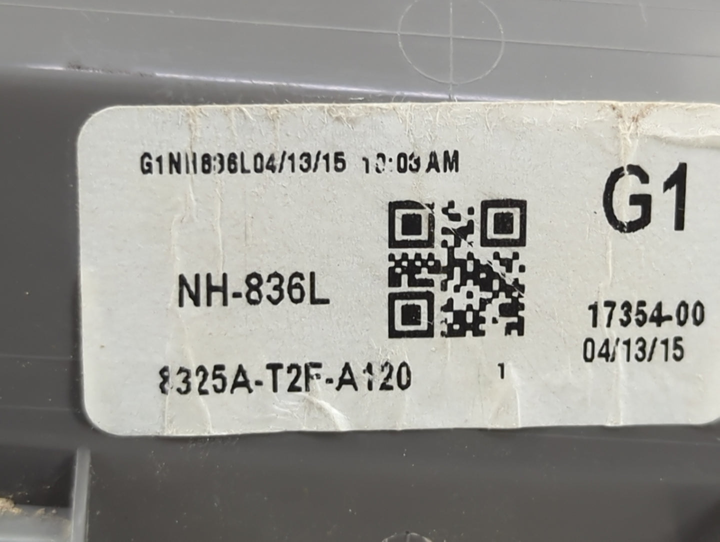 2015 Honda Accord Overhead Roof Console 1465821 - Oemusedautoparts1.com