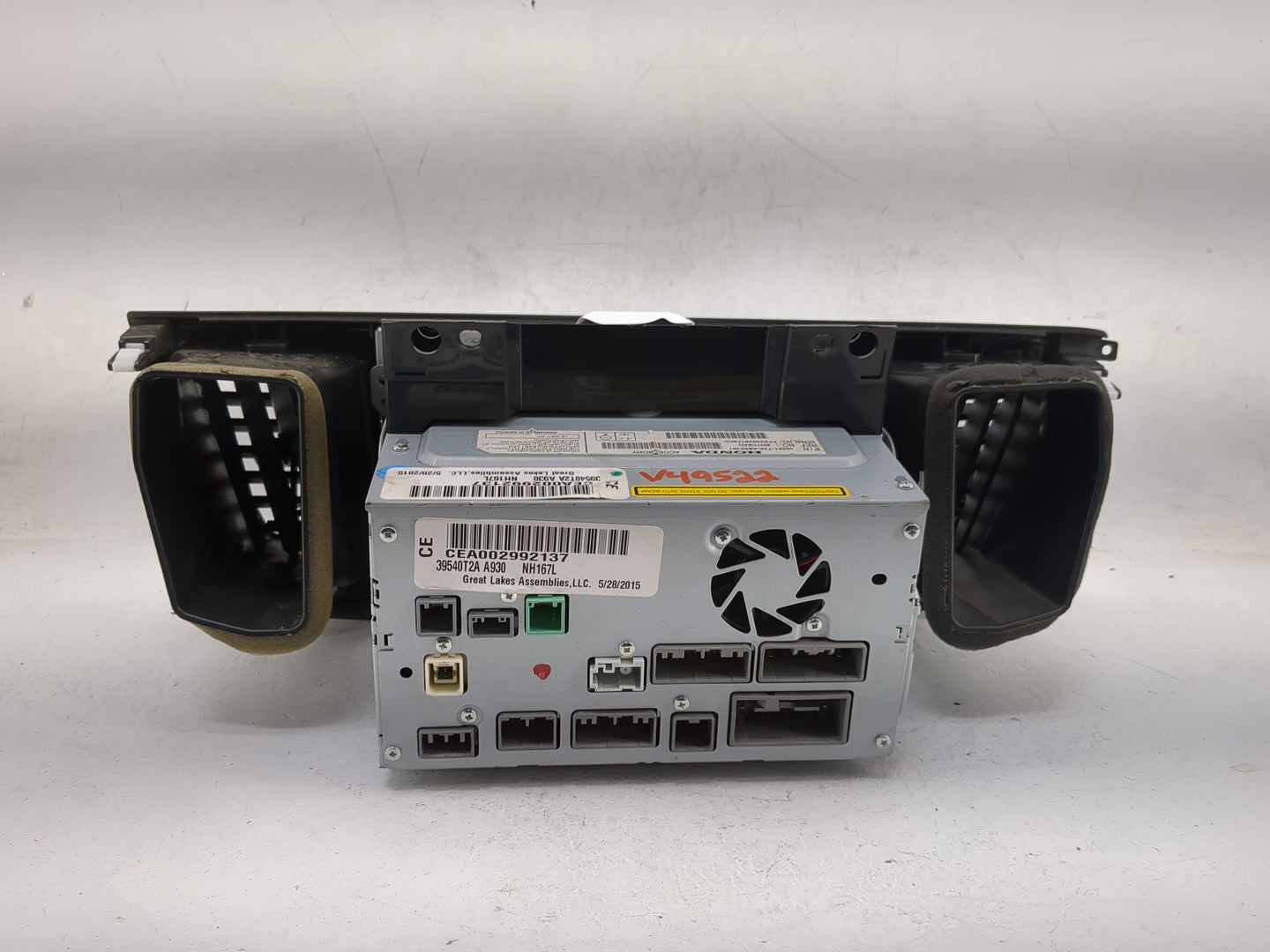 2013-2015 Honda Accord Radio AM FM Cd Player Receiver Replacement P/N:39541-T2A-A940-M1 BD7C5AC Fits Fits 2013 2014 2015 OEM