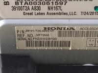 2013-2015 Honda Accord Radio AM FM Cd Player Receiver Replacement P/N:39100T2A A830 39101-T2A-A840-M1 Fits Fits 2013 2014 20
