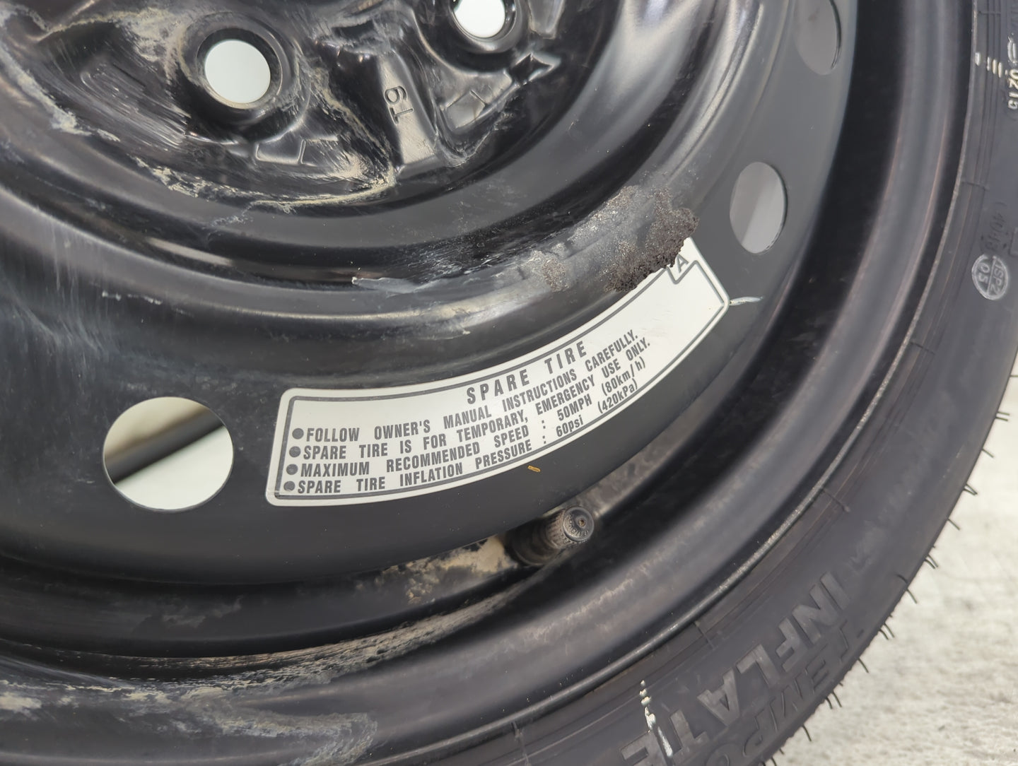 2013-2022 Honda Accord Spare Donut Tire Wheel Rim Oem 1486956 - Oemusedautoparts1.com