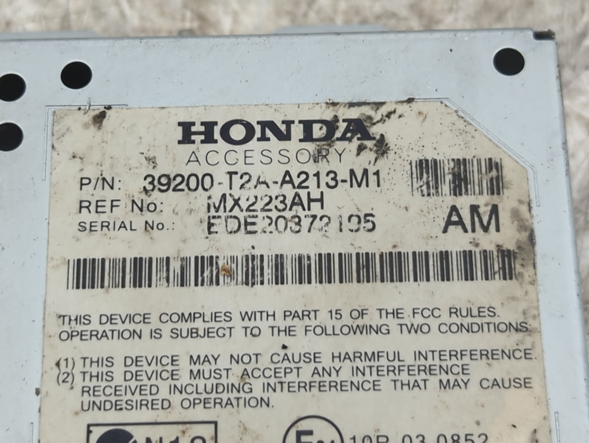 2013-2017 Honda Accord Audio Control Module 39200-t2a-a213-m1|mx223ah - Oemusedautoparts1.com