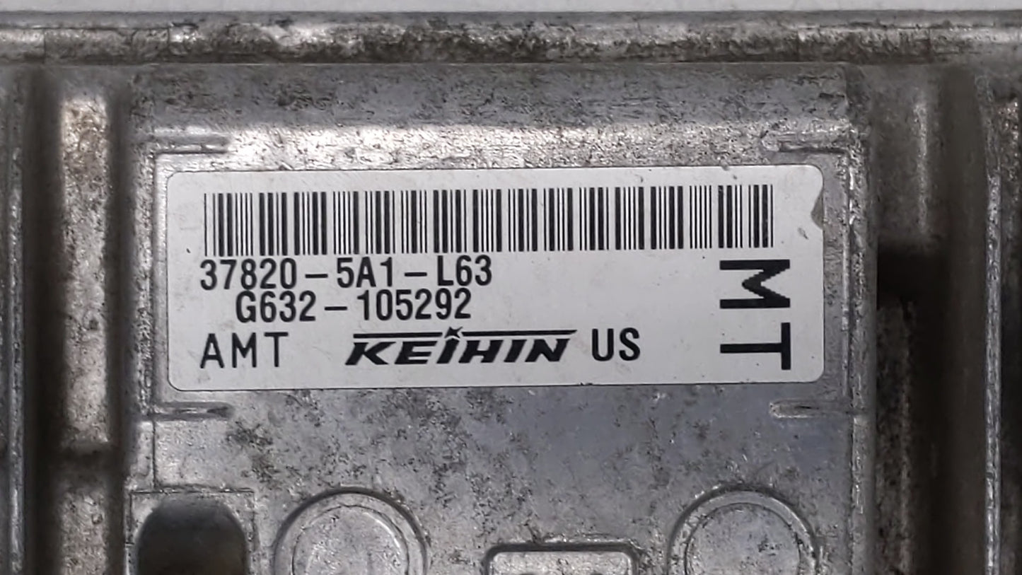 2015 Honda Accord PCM Engine Control Computer ECU ECM PCU OEM P/N:37820-5A1-L63 37820-5A1-L54 Fits OEM Used Auto Parts - Oem