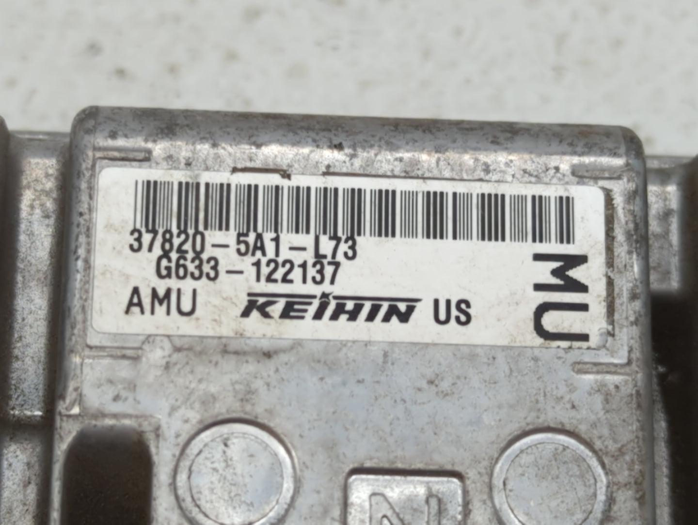 2015 Honda Accord PCM Engine Control Computer ECU ECM PCU OEM P/N:37820-5A1-L54 37820-5A0-A74, 37820-5A1-L73 Fits OEM Used A