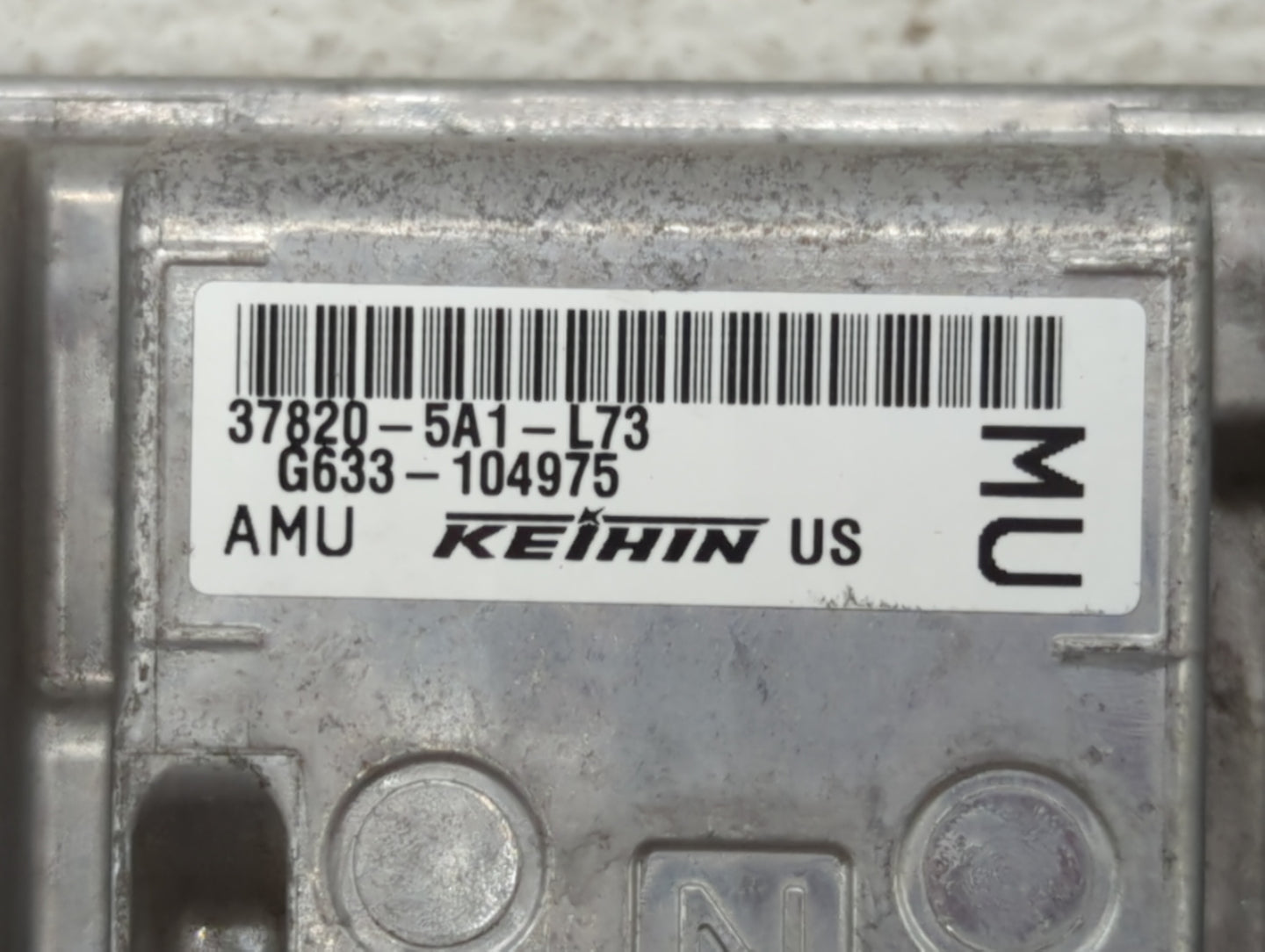2015 Honda Accord PCM Engine Control Computer ECU ECM PCU OEM P/N:37820-5A1-L54 37820-5A0-A74, 37820-5A1-L73 Fits OEM Used A