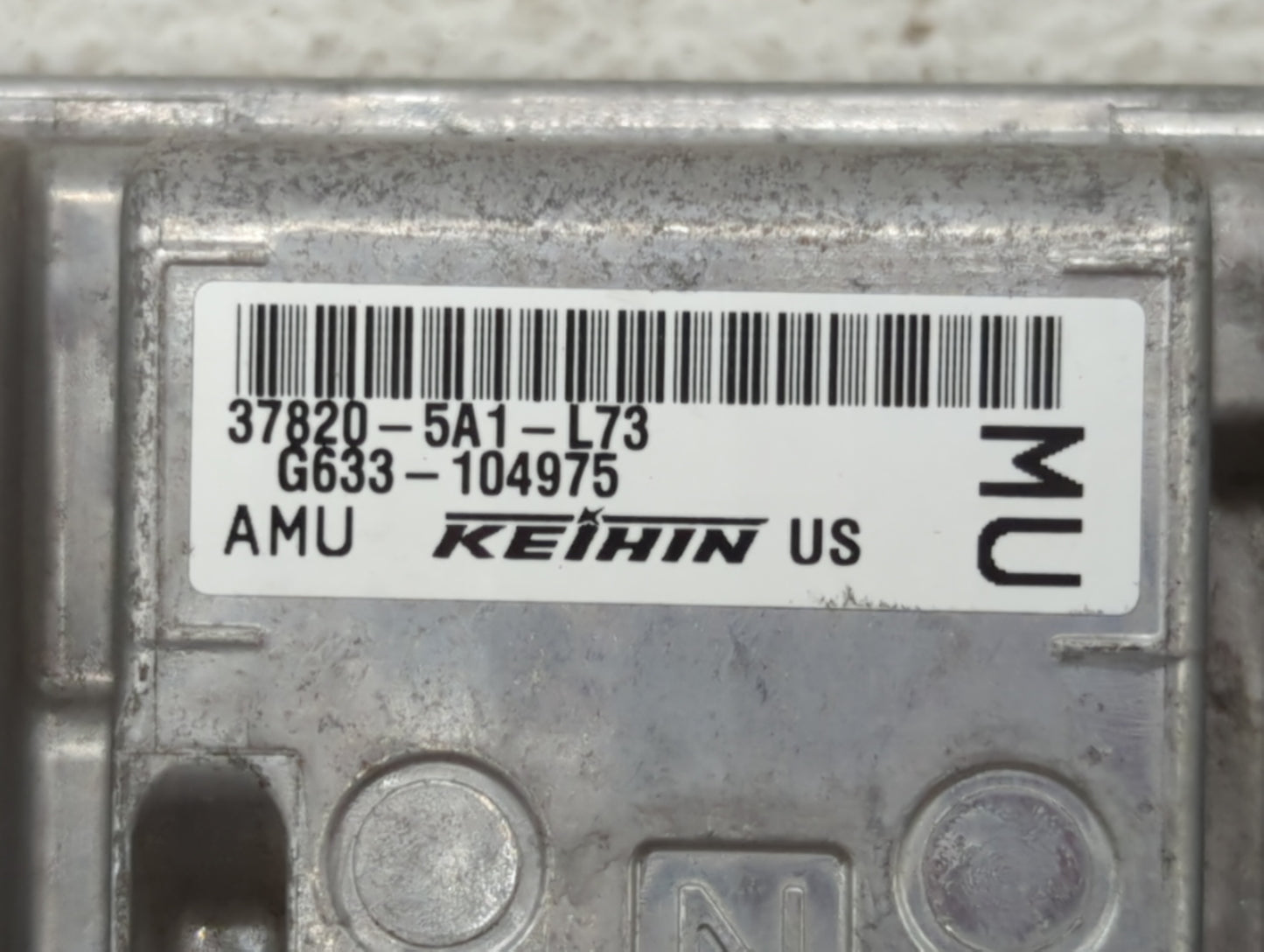 2015 Honda Accord PCM Engine Control Computer ECU ECM PCU OEM P/N:37820-5A1-L54 37820-5A0-A74, 37820-5A1-L73 Fits OEM Used A
