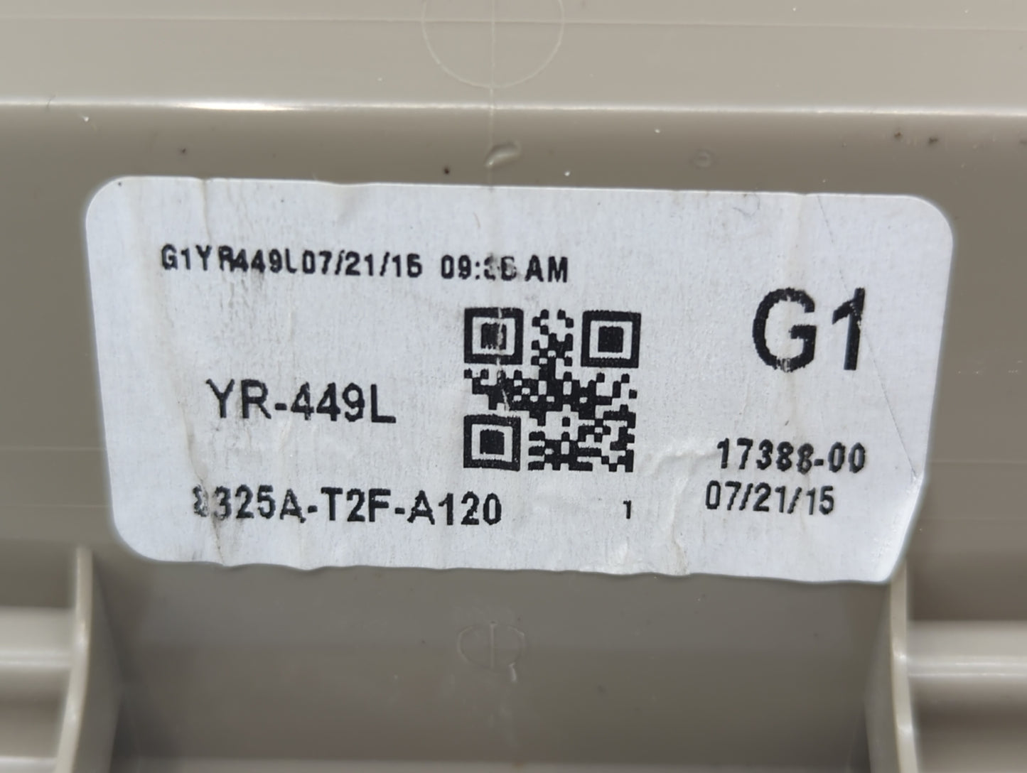 2015 Honda Accord Overhead Roof Console 498749 - Oemusedautoparts1.com