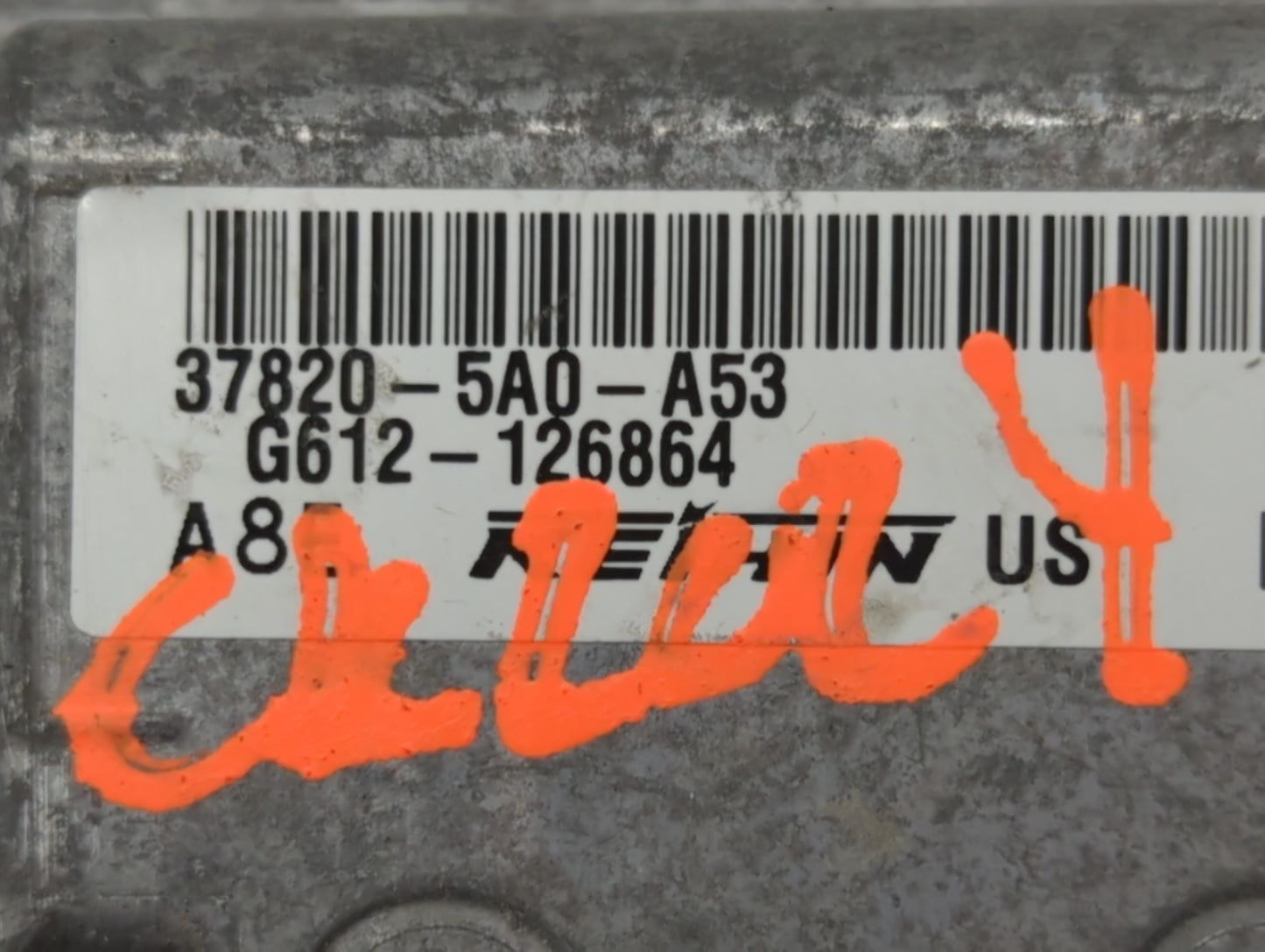2015 Honda Accord PCM Engine Control Computer ECU ECM PCU OEM P/N:37820-5A0-A53 Fits OEM Used Auto Parts - Oemusedautoparts1