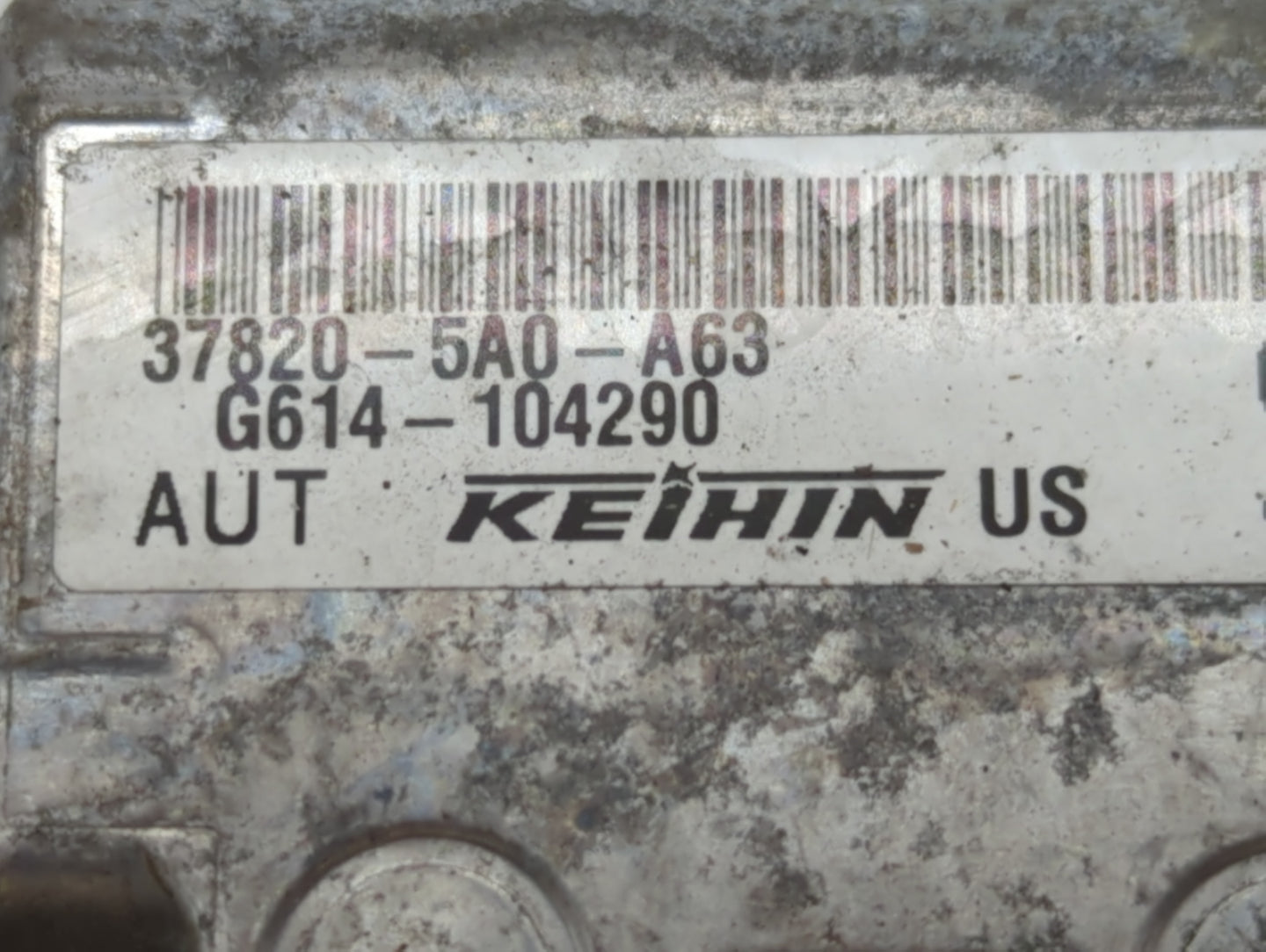 2015 Honda Accord PCM Engine Control Computer ECU ECM PCU OEM P/N:37820-5A0-A63 Fits OEM Used Auto Parts - Oemusedautoparts1
