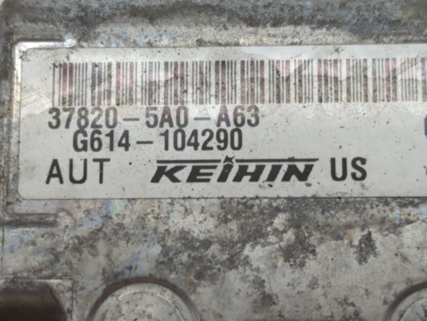 2015 Honda Accord PCM Engine Control Computer ECU ECM PCU OEM P/N:37820-5A0-A63 Fits OEM Used Auto Parts - Oemusedautoparts1
