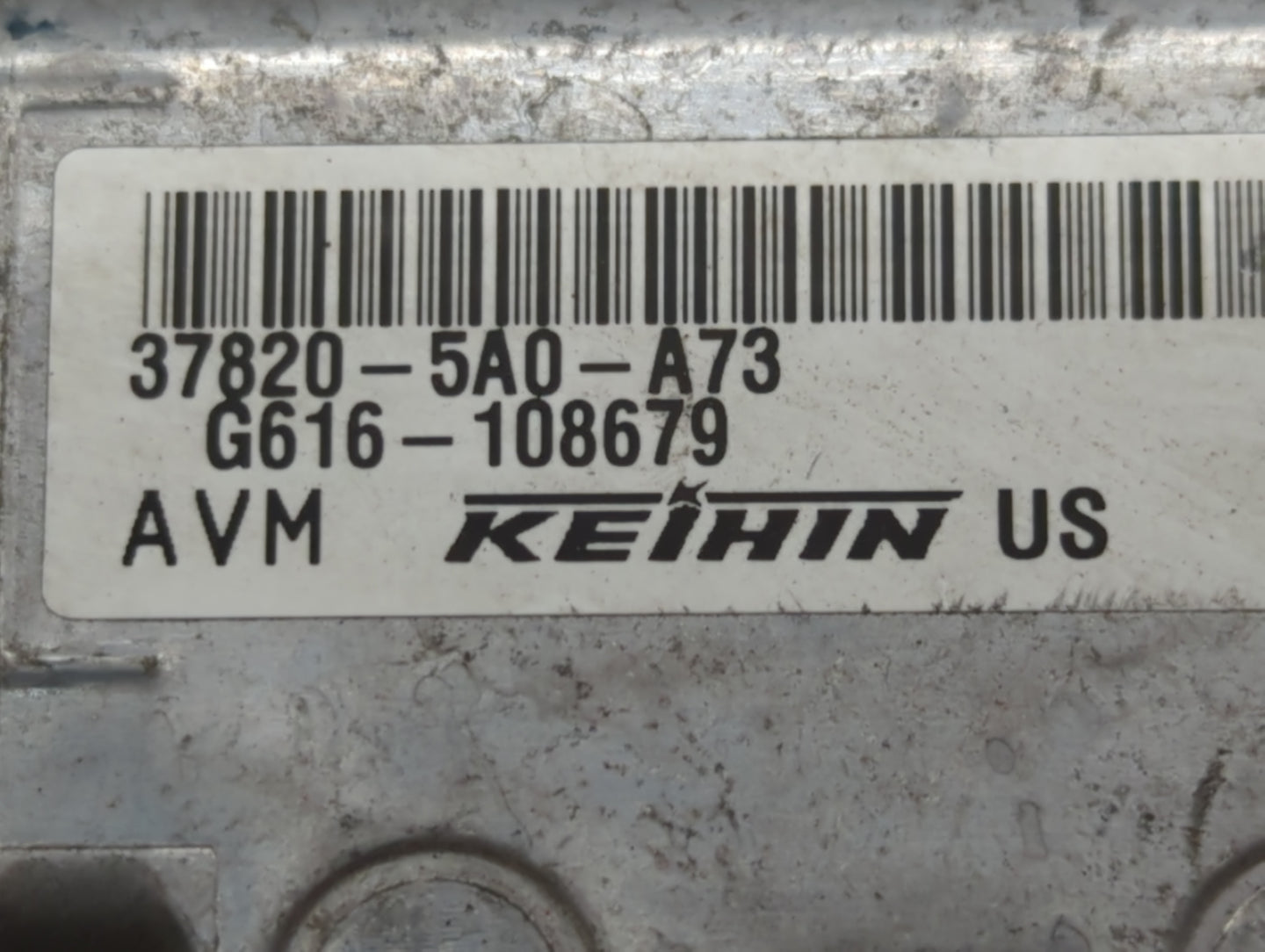 2015 Honda Accord PCM Engine Control Computer ECU ECM PCU OEM P/N:37820-5A0-A73 Fits OEM Used Auto Parts - Oemusedautoparts1