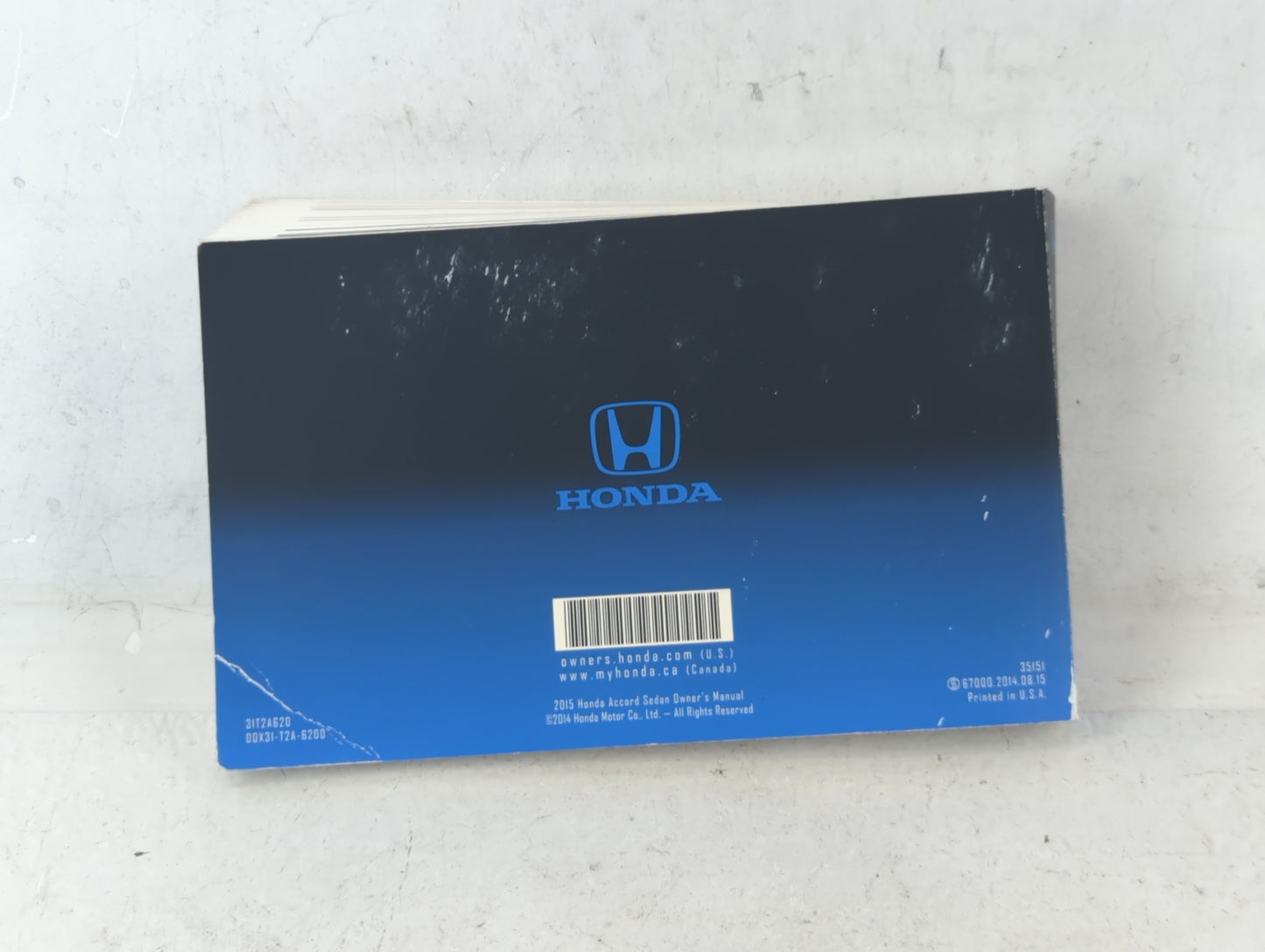 2015 Honda Accord Owners Manual Book Guide OEM Used Auto Parts - Oemusedautoparts1.com