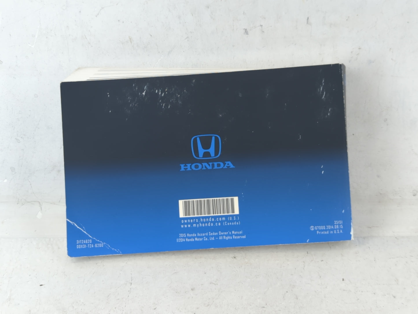 2015 Honda Accord Owners Manual Book Guide OEM Used Auto Parts - Oemusedautoparts1.com