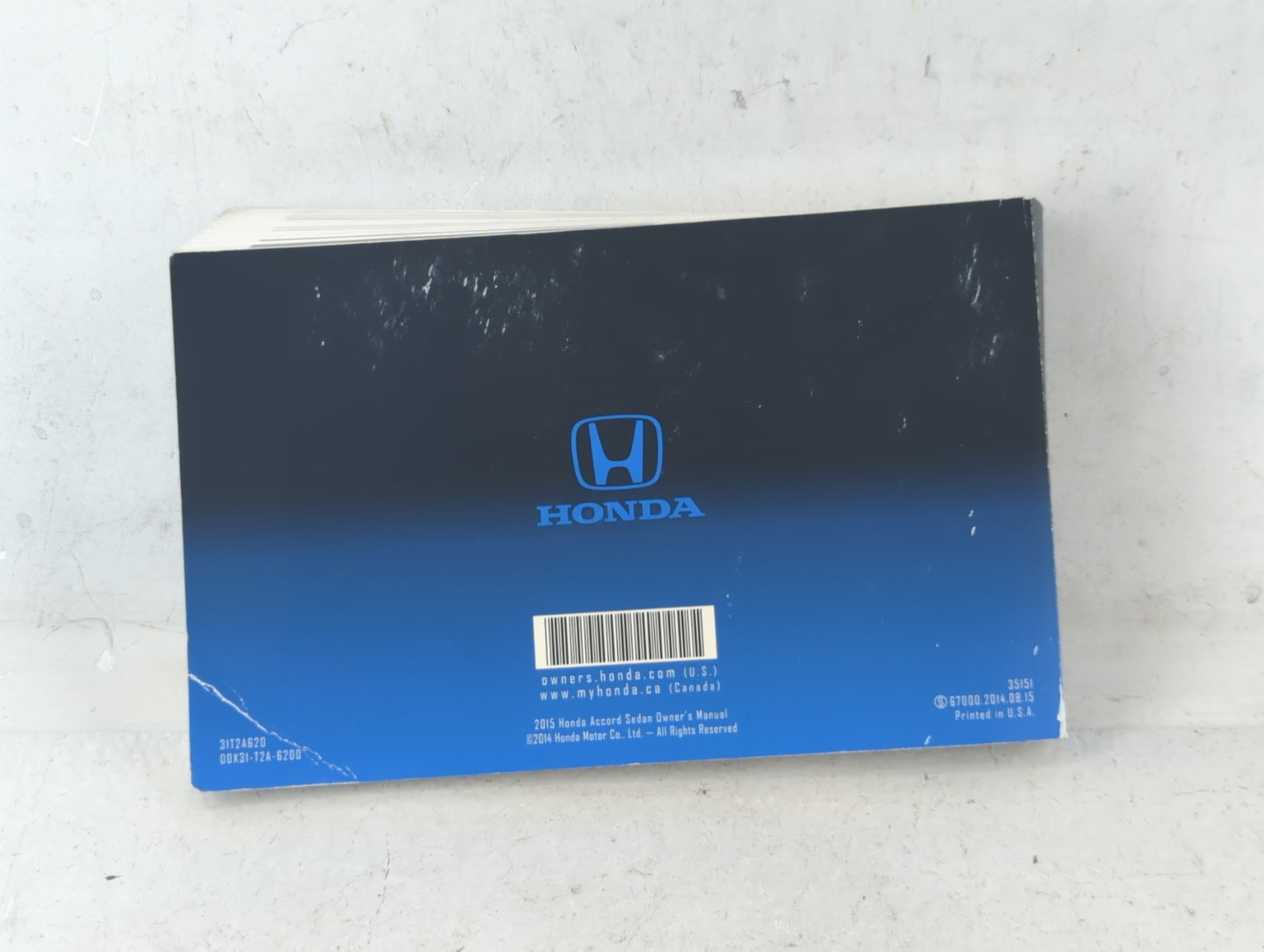 2015 Honda Accord Owners Manual Book Guide OEM Used Auto Parts - Oemusedautoparts1.com