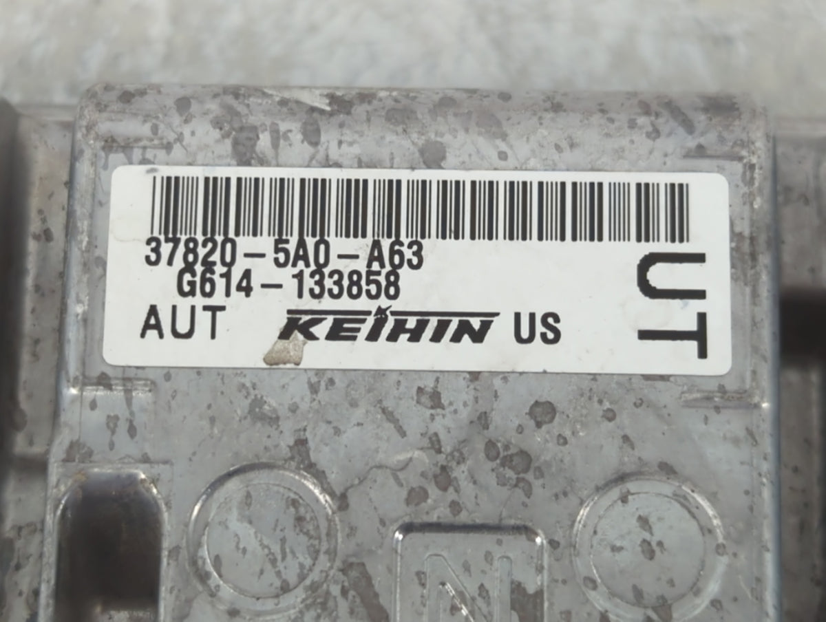 2015 Honda Accord PCM Engine Control Computer ECU ECM PCU OEM P/N:37820-5A0-A63 OEM Used Auto Parts - Oemusedautoparts1.com