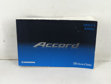 2015 Honda Accord Owners Manual Book Guide P/N:00X31-T2A-6200 31T2A620 OEM Used Auto Parts - Oemusedautoparts1.com