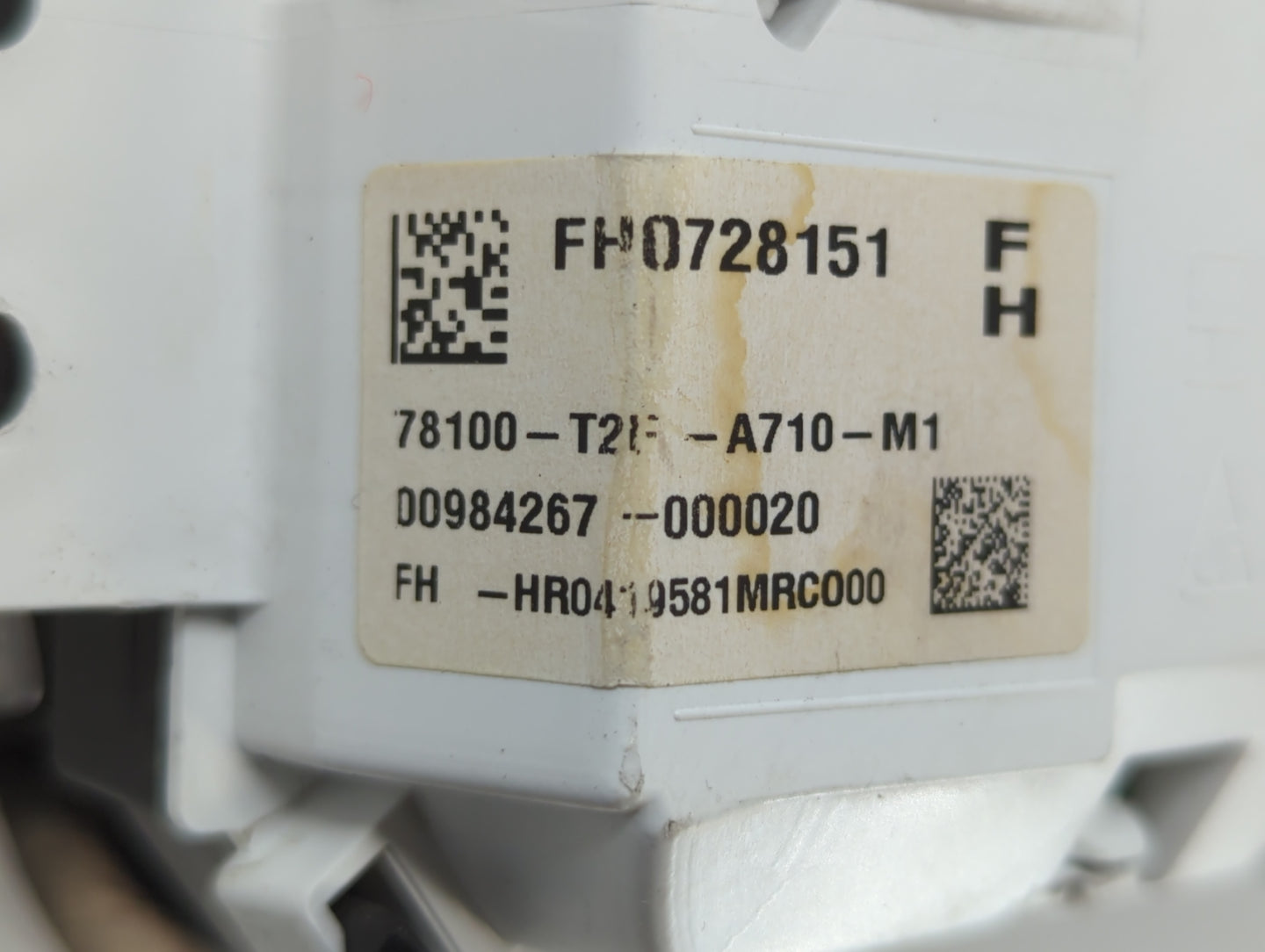 2015 Honda Accord Instrument Cluster Speedometer Gauges P/N:78100-T2E-A710-M1 Fits OEM Used Auto Parts - Oemusedautoparts1.c