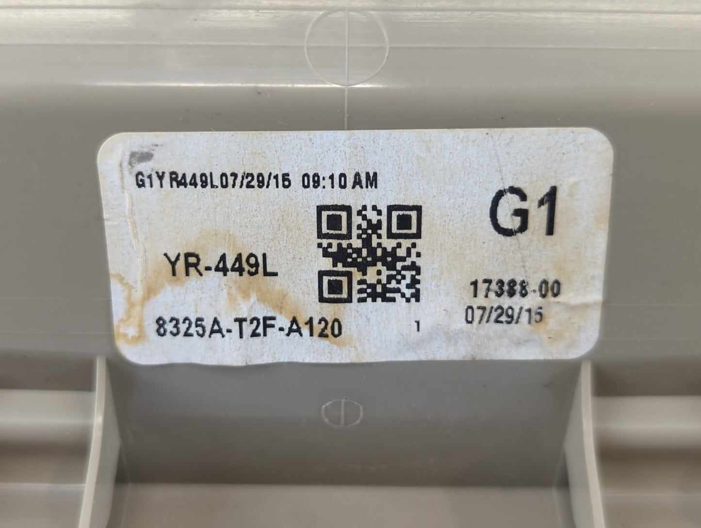 2015 Honda Accord Overhead Roof Console 738730 - Oemusedautoparts1.com