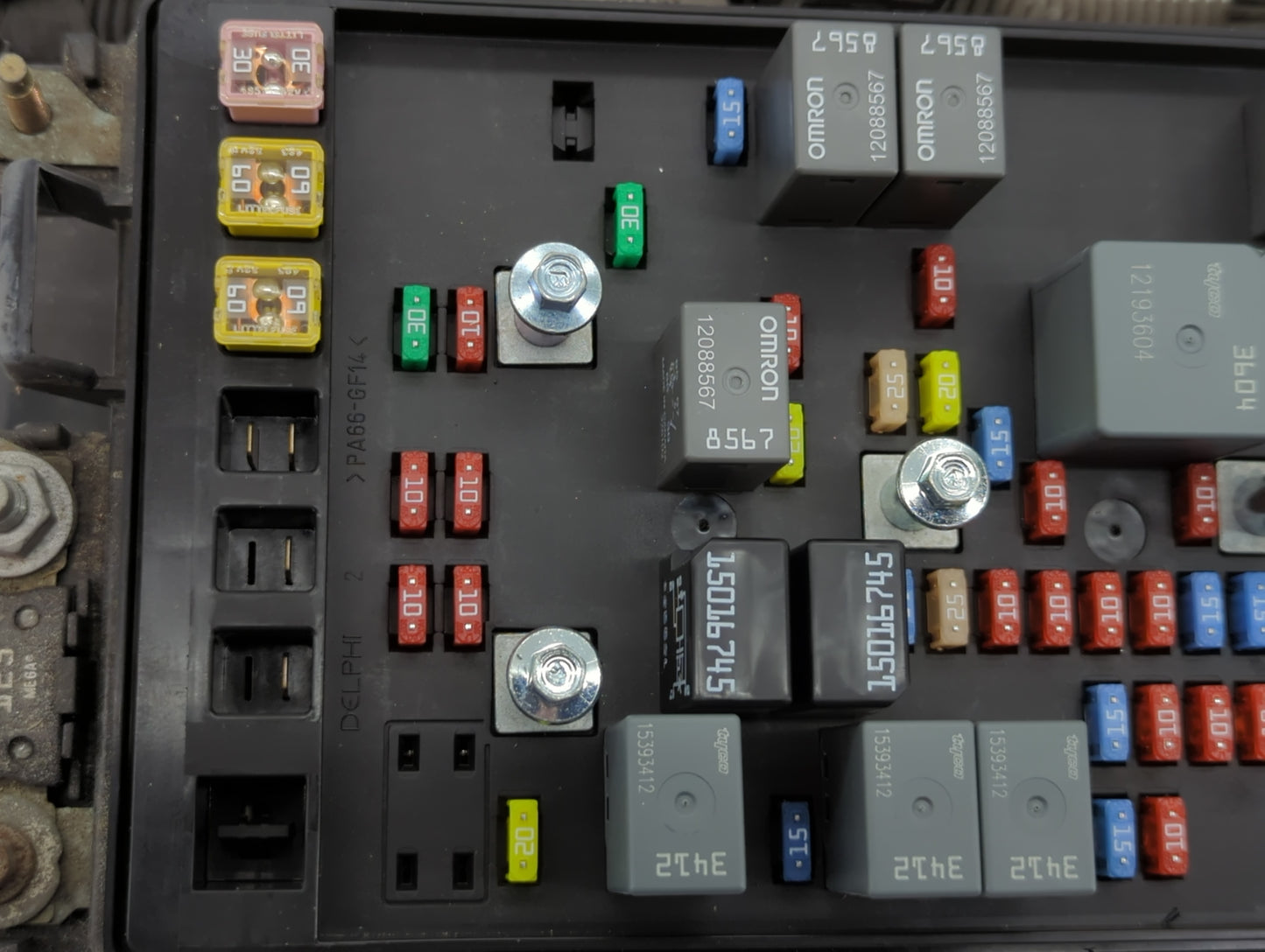 2015 Honda Accord Fusebox Fuse Box Panel Relay Module P/N:2733-1007 15120876-1 Fits OEM Used Auto Parts - Oemusedautoparts1.