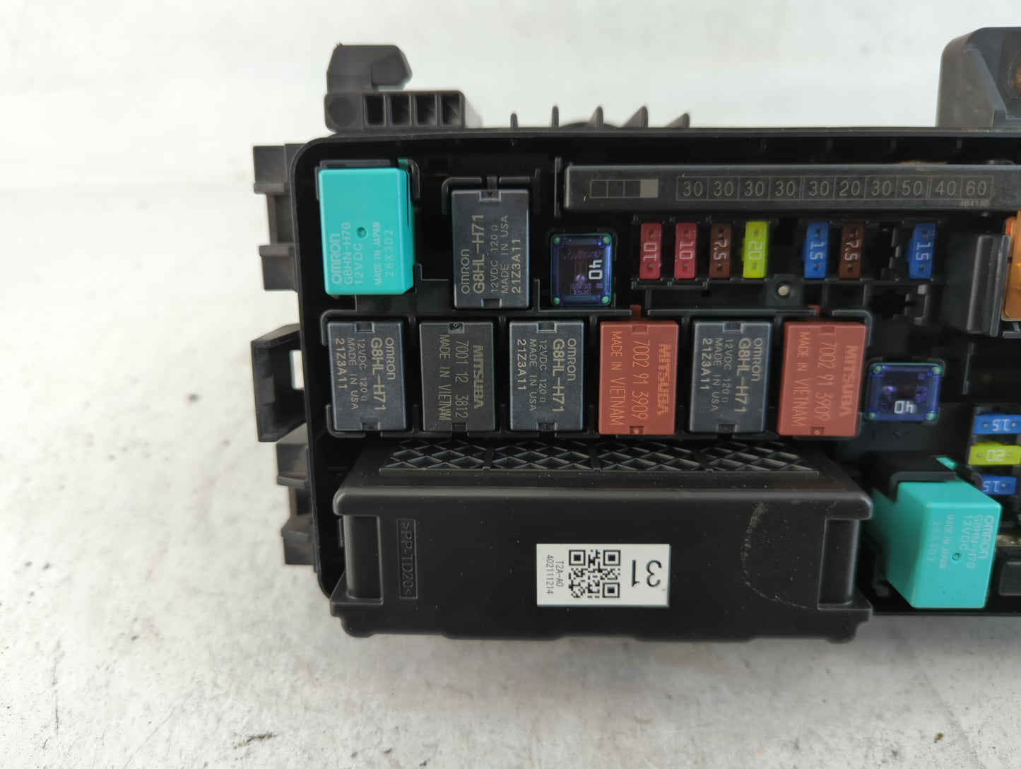 2015 Honda Accord Fusebox Fuse Box Panel Relay Module P/N:03E1C0791 Fits OEM Used Auto Parts - Oemusedautoparts1.com
