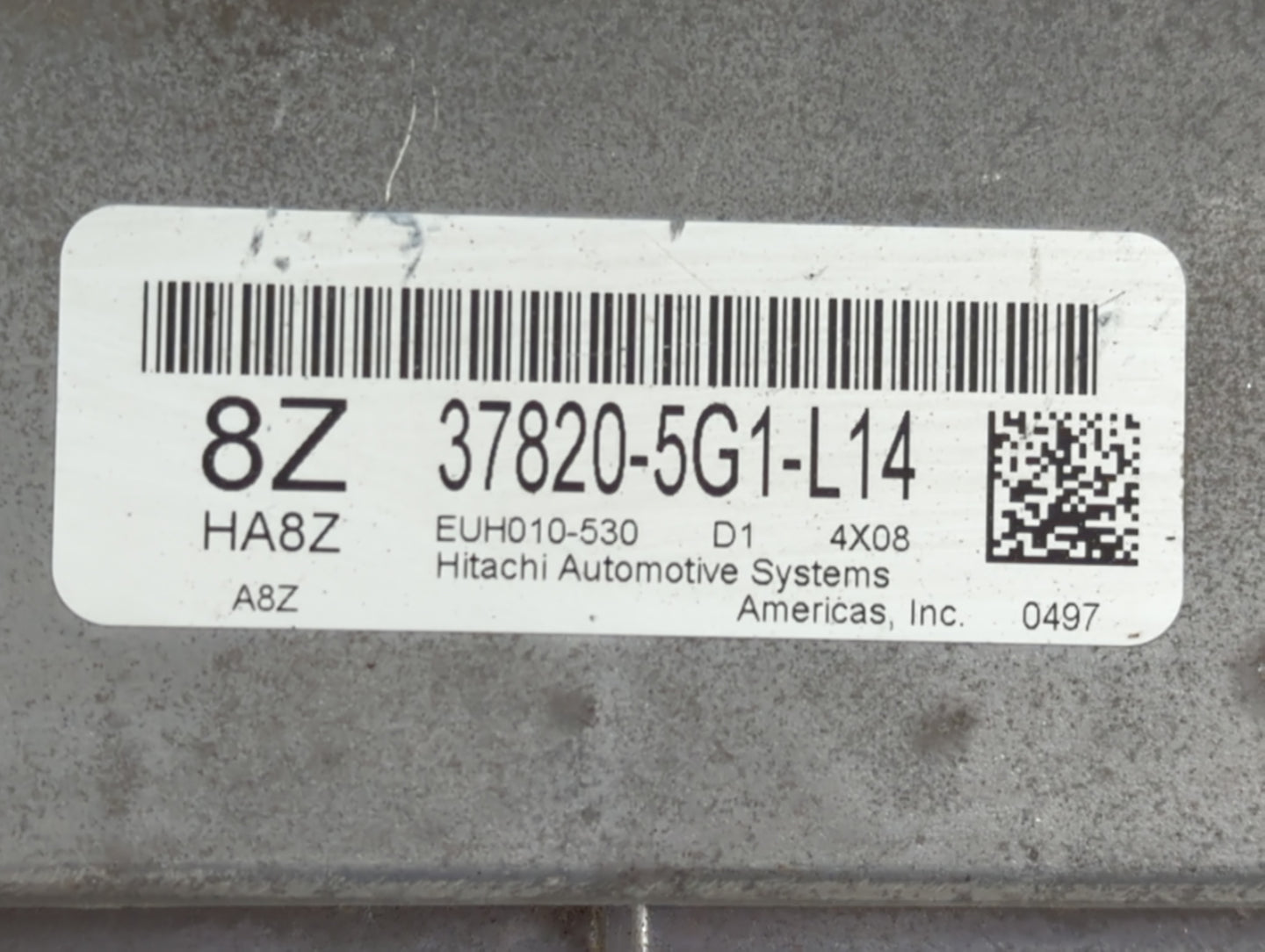 2015 Honda Accord PCM Engine Control Computer ECU ECM PCU OEM P/N:37820-5G1-L14 Fits OEM Used Auto Parts - Oemusedautoparts1
