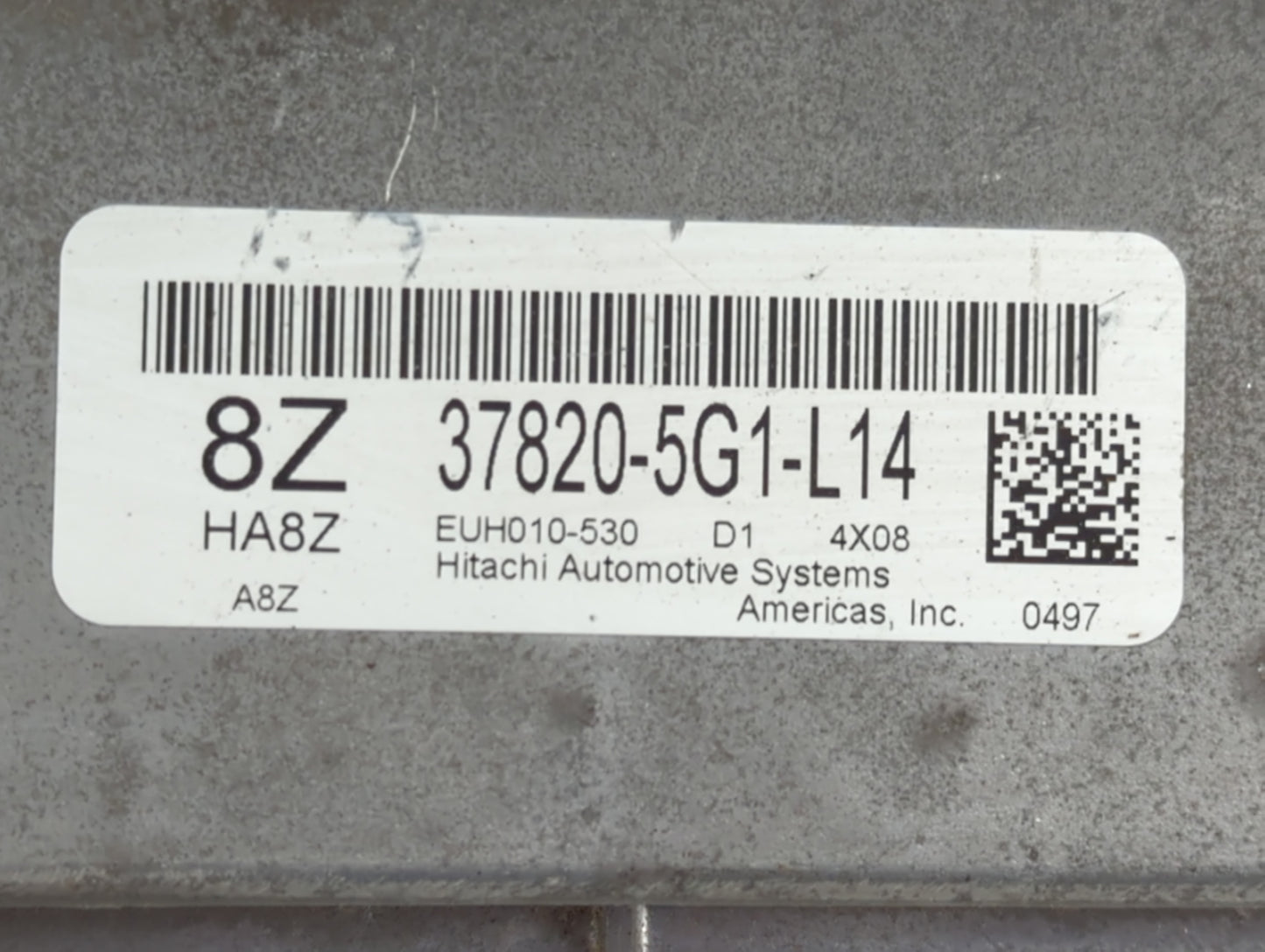 2015 Honda Accord PCM Engine Control Computer ECU ECM PCU OEM P/N:37820-5G1-L14 Fits OEM Used Auto Parts - Oemusedautoparts1