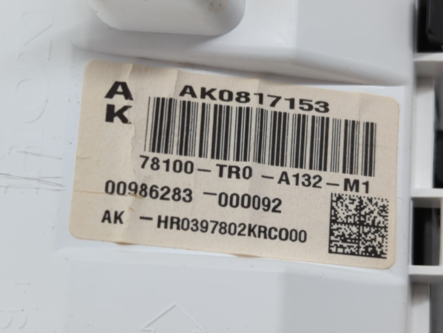 2014-2015 Honda Civic Instrument Cluster Speedometer Gauges P/N:78100-TR0-A132-M1 Fits Fits 2014 2015 OEM Used Auto Parts - 