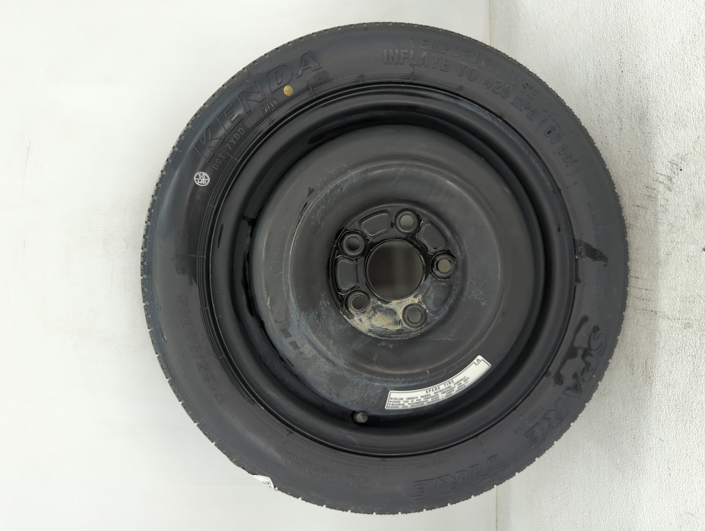 2012-2015 Honda Civic Spare Donut Tire Wheel Rim Oem - Oemusedautoparts1.com