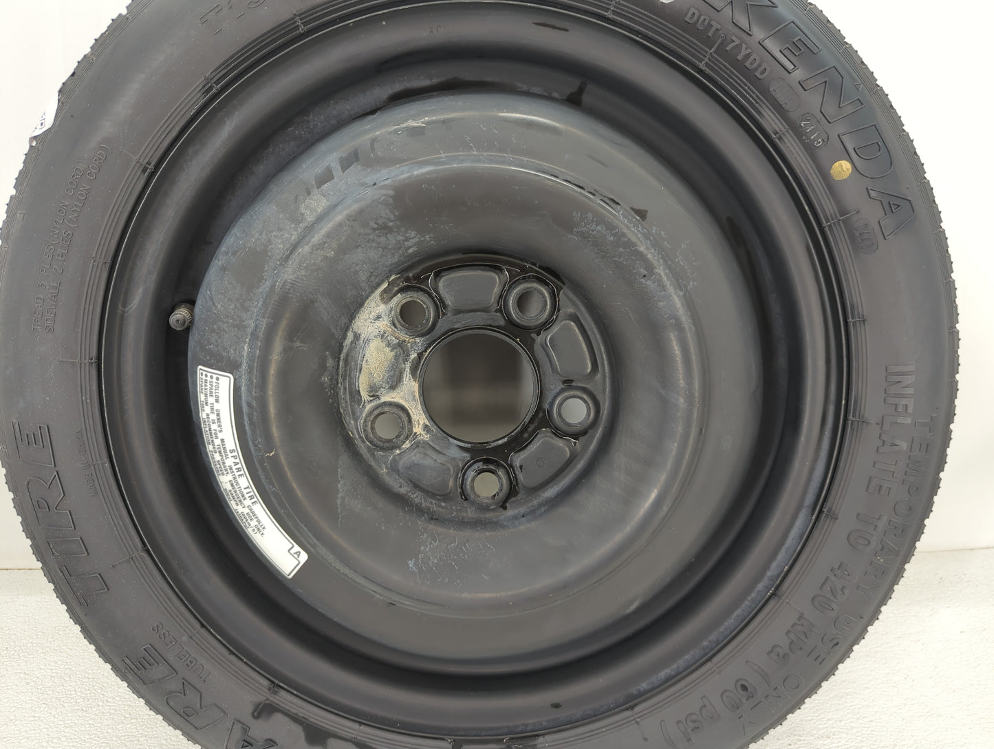 2012-2015 Honda Civic Spare Donut Tire Wheel Rim Oem - Oemusedautoparts1.com